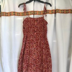 Wonderly red floral sundress size L